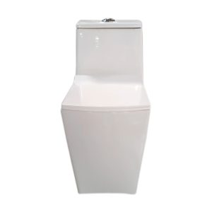 Modern One-Piece Ceramic Toilet – Sleek Compact Bathroom WC with Soft-Close Seat