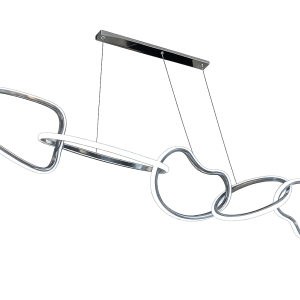 modern led pendant chandelier – premium chrome finish (item code: 7014/1.5)