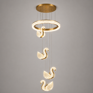 Modern LED Ceiling Light – 4-Light Minimalist Fixture