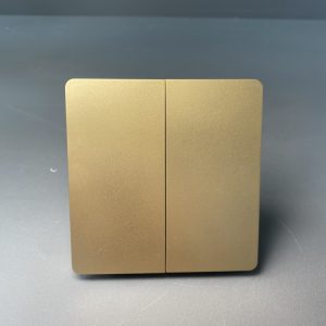 double wall switch – modern luxury finish