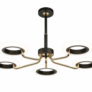 modern led ring chandelier – 85cm contemporary ceiling light (model d563615)
