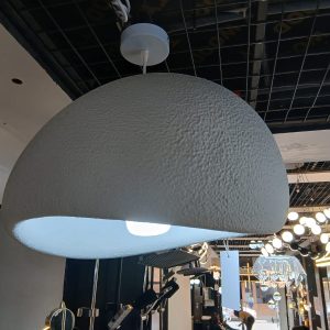 modern textured dome pendant light
