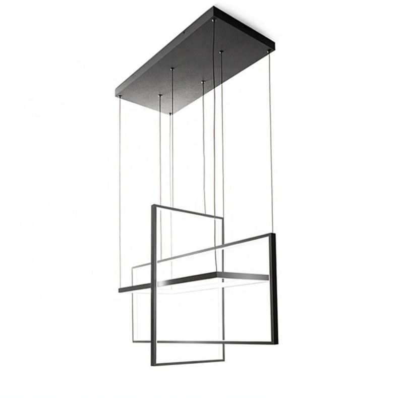 Modern Geometric LED Pendant Chandelier