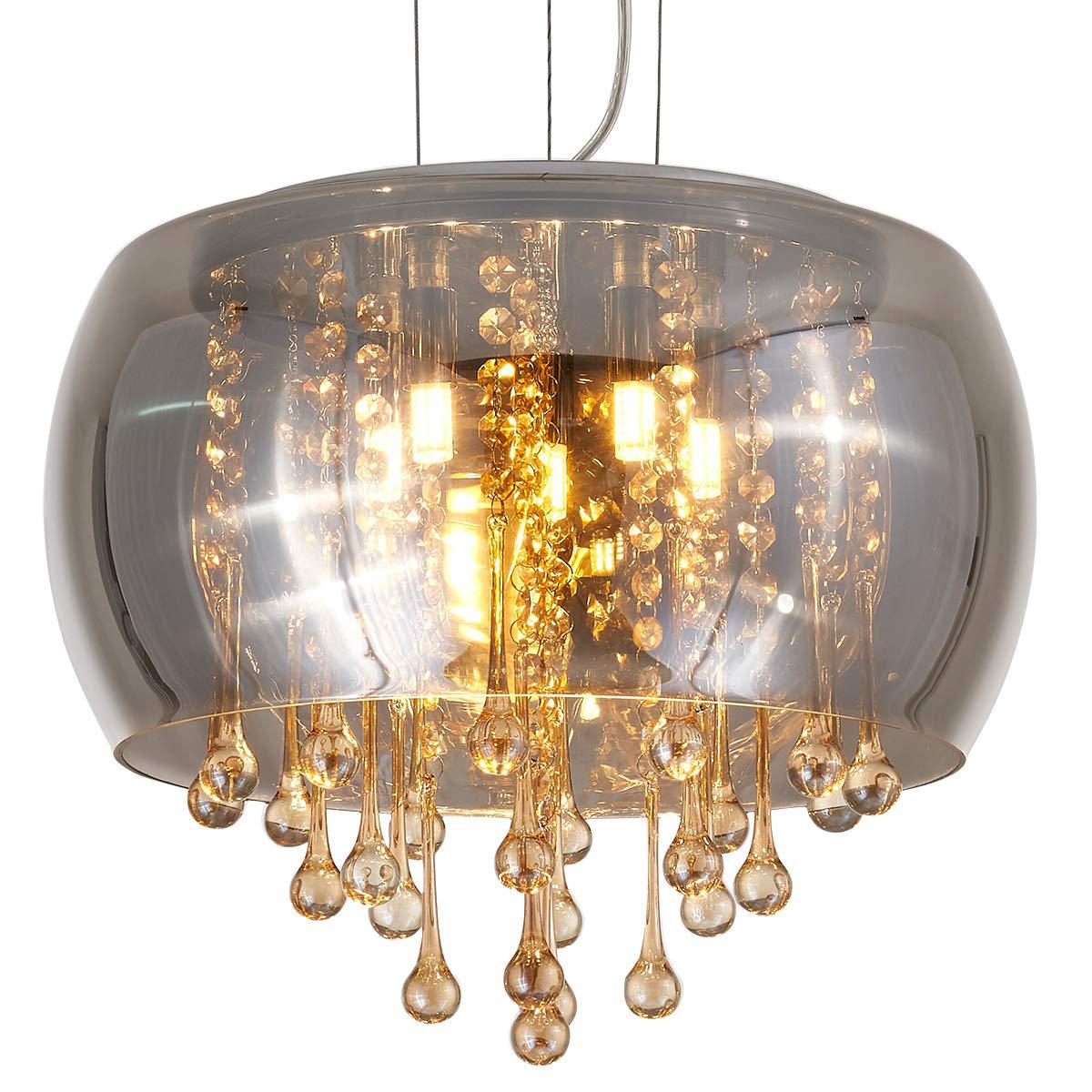 Crystal Droplet Mini Chandelier / Entranceway Pendant
