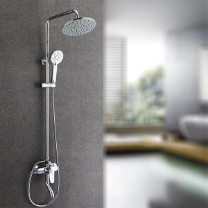 3-Function Wall Mounted Shower Set – High Pressure Brass Square Hand Shower