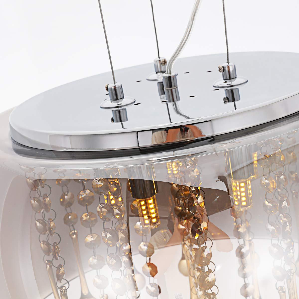 Crystal Droplet Mini Chandelier / Entranceway Pendant - Image 2