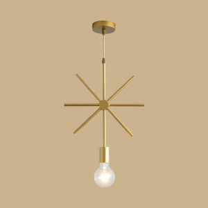 Vintage Sputnik Starburst Pendant Light