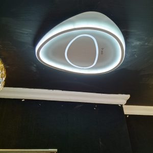 Modern Chrome Dome LED Flush Ceiling Light