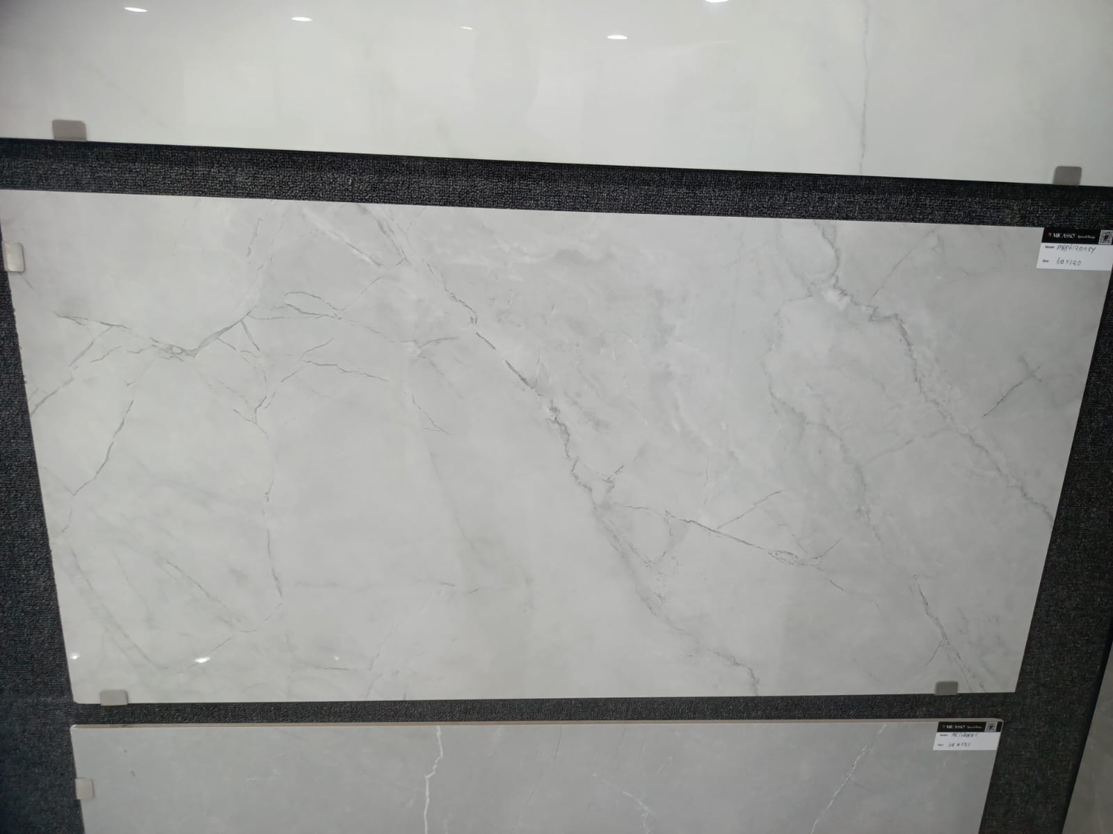 MICASSO MR 12007Y Porcelain Tile 60×120cm – White Marble Natural Vein Finish